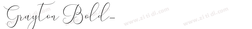 Grayton Bold字体转换